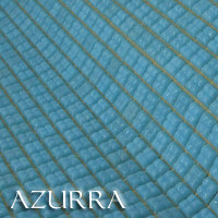 Azurra Craft Mini Mid Blue 1cm x 1cm vitreous glass mosaics. Paper bonded so ideal for artists and great value at only 3.18 ex VAT per 841 tile sheet.