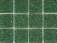 Azurra Original Dark Green 2cm x 2cm vitreous glass mosaics. Only 19.85 ex VAT per 1.07 sq m (or 2.98 ex VAT per 225 tile sheet)