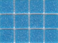 Azurra Original Darker Blue 2cm x 2cm vitreous glass mosaics. Only 19.85 ex VAT per 1.07 sq m (or 2.98 ex VAT per 225 tile sheet)