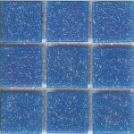 Azurra Original Darkest Blue 2cm x 2cm vitreous glass mosaics. Only 19.85 ex VAT per 1.07 sq m (or 2.98 ex VAT per 225 tile sheet)
