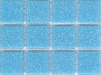 Azurra Original Mid Blue 2cm x 2cm vitreous glass mosaics. Only 19.85 ex VAT per 1.07 sq m (or 2.98 ex VAT per 225 tile sheet)